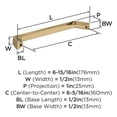 thumbnail image 4 of Amerock Evolve 6-5/16 inch Center-to-Center Champagne Bronze Cabinet Pull, 25 Pack, 4 of 4