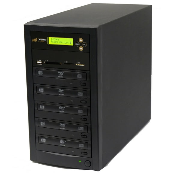 Acumen Disc 1 to 4 Flash Media (CF / SD / USB / MMS) to Multiple (DVD/CD) Discs Copier Duplicator Tower System