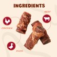 thumbnail image 3 of ASMPET Healthy Dog Treats, Triple Flavor Rolls with Chicken Duck Beef, Rawhide Free Jerky Dog Snacks Treats for Small & Medium Dogs 11oz, 3 of 8