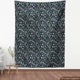 thumbnail image 4 of Ambesonne Floral Fabric by the Yard Upholstery, Romantic Art Spring Branches, 2 Yards, Black Brown and Laurel Green, 4 of 5