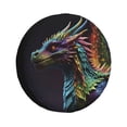 thumbnail image 1 of Balery Dragon with Colorful Tail Cubiertas para Neumáticos - Protector Resistente para Neumáticos de Camioneta, SUV, Remolque, Camper y RV-15 inch, 1 of 6