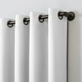 thumbnail image 3 of Sun Zero Oslo Extreme 100% Blackout Grommet Curtain Panel, 52"X108", White, 1-Piece Single Panel, 3 of 10