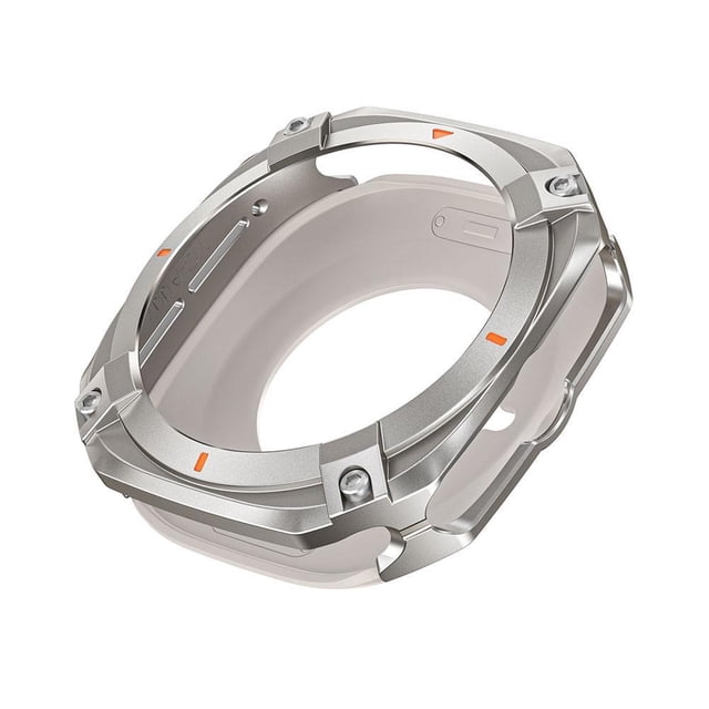 Metal Case for Galaxy Watch 47mm, Rugged Stainless Steel Protective Bumper with Back Cover, Thin Shockproof Protective Cover for Galaxy Watch 7