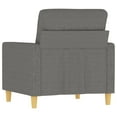 thumbnail image 3 of vidaXL Fauteuil Gris Foncé 60 cm Tissu, 3 of 5