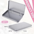 thumbnail image 2 of Boîte en Métal Rectangulaire avec Couvercle Couvercle à Charnière, 10 Pcs, 2 of 5