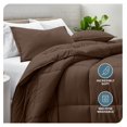 thumbnail image 2 of Comforter Set - Twin/Twin Extra Long Size - Ultra-Soft - Goose Down Alternative - Premium 1800 Series - All Season Warmth (Twin/Twin XL, Cocoa), 2 of 2