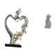 thumbnail image 5 of Estatua de pareja,Figura de pareja besándose,regalo de boda moderno,Estatua de pareja besándose en el aniversario de San Valentín,Figura de escritorio,Estatua de gato,linda, 5 of 8