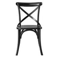thumbnail image 4 of Side Dining Chair, Black, Wood, Kitchen Cafe Bistro Hospitality Restaurant, Modern Contemporary HB33834, 4 of 11