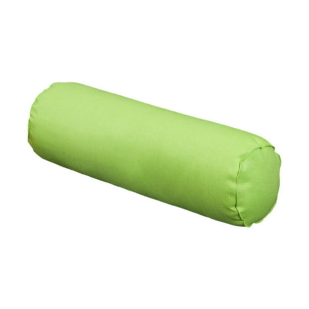 Cojín redondo para decoración de manualidades, cojín ergonómico, almohada enrollable para el cuello, para el hogar, la cama, la habitación de Verde claro