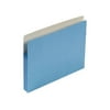 Smead 1 3/4" Expansion Colored File Pocket, Straight Tab, Letter, Blue