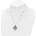 thumbnail image 3 of Sterling Silver Rhodium Antiqued Paw Ash Holder 18In Necklace Made In China qsx426, 3 of 5