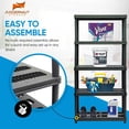 thumbnail image 6 of Juggernaut Storage 72 Inch 5 Shelf Plastic Utility Shelving Storage Unit, 6 of 9