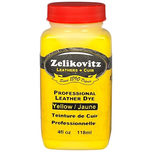 Zeli Pro Yellow water based pigment dye for leather - 4 oz
