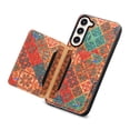 thumbnail image 5 of for Samsung Galaxy S23 Plus Luxury Premium PU Leather + TPU Case with 3 Card Slots, Kickstand Back Case Floral Pattern Skin-Friendly Shock-resistance Cover for Samsung Galaxy S23 Plus, Winter, 5 of 6