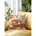 thumbnail image 2 of Outdoor Pillows Waterproof, Fall Truck Pumpkins Bedding Throw Pillows with Insert for Couch Sofa Bed, Thanksgiving Maple Leaves Farmhouse 16x16 Inch Pillowcases Decorative Patio Pillow Set of 1, 2 of 8