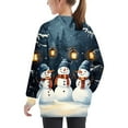 thumbnail image 4 of Girls Sweatshirt Pullover Crewneck Oversized Pullover Cotton Clothes Printed Long Sleeves Tops Casual Fleece Sweater with Pocket Fall Winter Warm Sweatshirts Kids Hoodies, 4 of 6