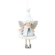 thumbnail image 2 of Decoraciones de muñecas colgantes navideñas - Muñeca Angel Girl de 7 pulgadas con alas para árbol, ventana o habitación - Adorno de tela azul, blanco o rosa, 2 of 6