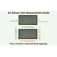 thumbnail image 6 of Achtek AIR RETURN 14"x30" Duct Opening (Overall Size 16"x32") | Heavy Cast Aluminum Air Grille HVAC Duct || Powder Coated, 6 of 10