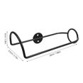 thumbnail image 2 of UPGRATOR 4Ud Soporte Metálico Para Vino En Pared Negro Ideal Para Bar Y Cocina, 2 of 8