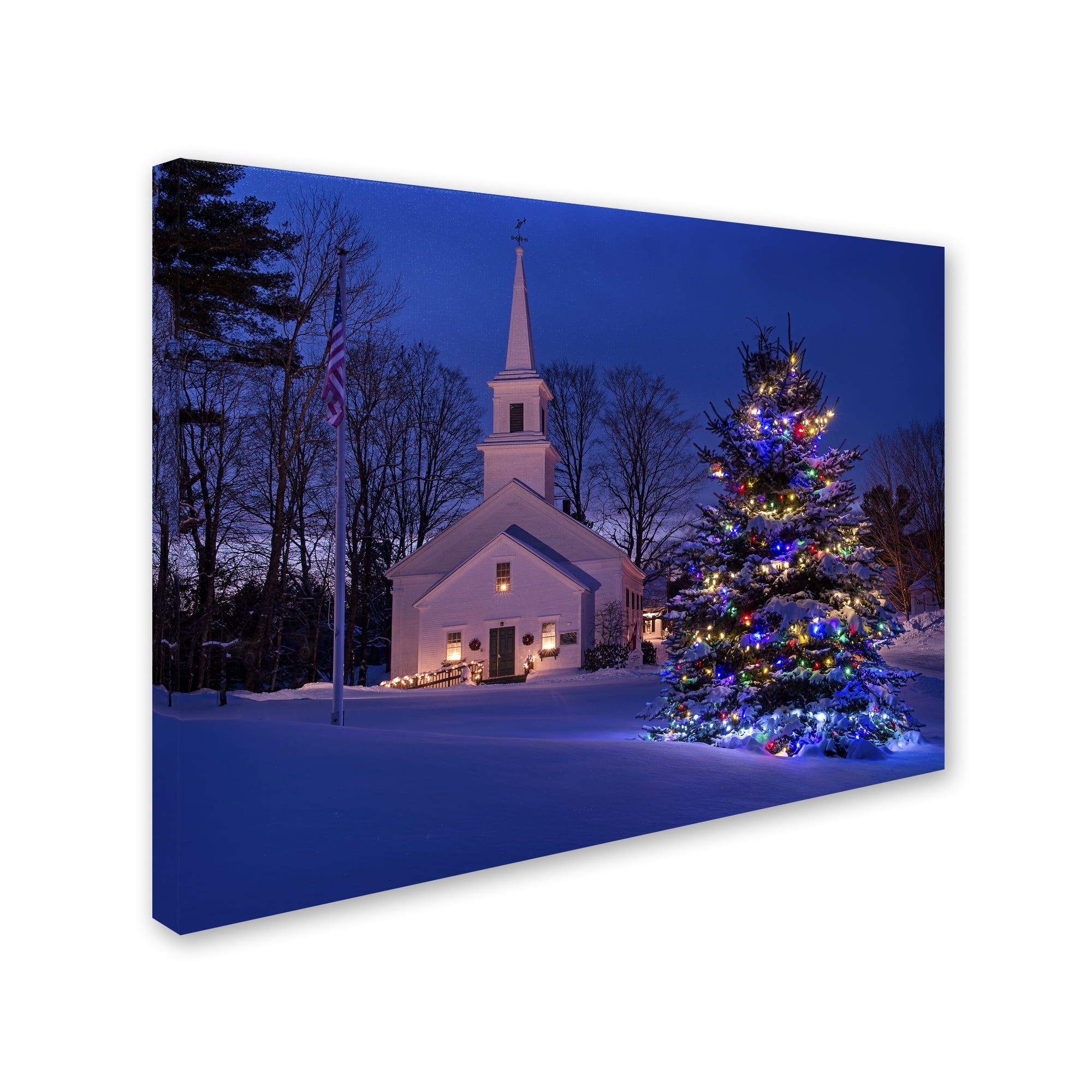 Trademark Fine Art "New England Xmas" Canvas Art by Michael Blanchette Photography