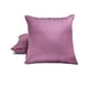 thumbnail image 3 of Fundas de almohada lisas HomeCentric, color lila, paquete de 2, 40 x 40 cm (16 x 16 pulgadas), cojines decorativos de seda artística, lisos y lisos para sofá, diseño moderno con estampado liso - Lujo, 3 of 5
