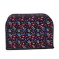 thumbnail image 2 of Haiem mushroom colorful Skull Print Toaster Covers 2 Slice Wide Slot,Bread Dust Cover & Fingerprint Protection,Bread Machine Cover,Appliance Covers, 2 of 7