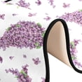 thumbnail image 3 of SKYSONIC 2X6 Feet Watercolor Violet Lilac Runner Rug with Rubber Backing, Summer Purple Flower Non Slip Entryway Rug Runner Washable Soft Area Rug Carpet for Hallway Bedroom Kitchen Decor, 3 of 6