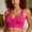 Hot Pink, variant on Front Closure Sports Bras for Women Seamless High Support Wirefree Push Up Navy Racerback High Impact Sports Bras L