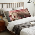 thumbnail image 4 of Yiaed Body Pillow Cover, Ultra Soft Microfiber Pillowcases, Breathable Long Pillow Case, Envelope Closure-Haired White Horse (20x54 inch)（Pillow core not included）, 4 of 5