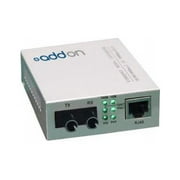 AddOn 10/100/1000Base-TX(RJ-45) to 1000Base-SX(ST) MMF 850nm 550m Media Converter - 100% compatible and guaranteed to work