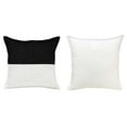 thumbnail image 7 of Mainstays 18" x 18" Two-Toned Rich Black Polyester Cotton Square Decorative Throw Pillow, 7 of 7