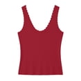 thumbnail image 4 of JYnXIANTI Sleeveless Tank Tops for Women Scoop Neck Ribbed Knit T-Shirt Summer Comfortable Basic Tee Shirts Thin Clothes, 4 of 6