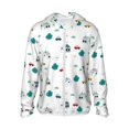 thumbnail image 1 of Balery Cartoon House Car Sudadera ligera de manga larga con capucha y protección solar UPF 50+ para hombre y mujer, ideal para pesca y running-Large, 1 of 7