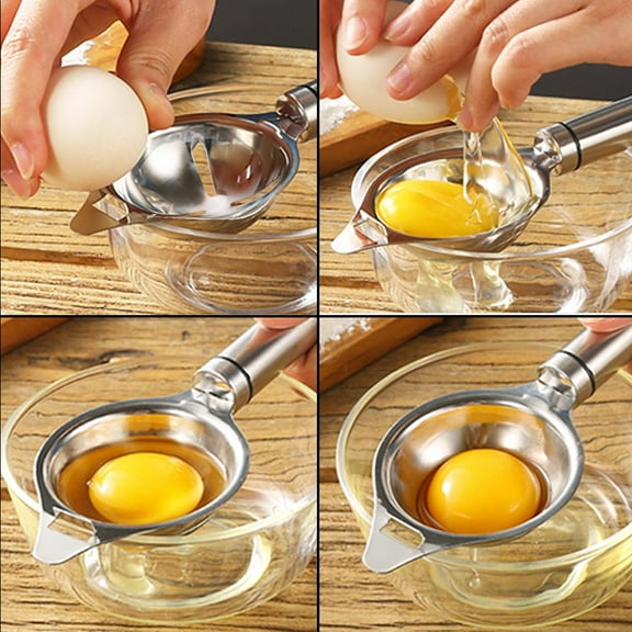 OTVIAP Stainless Steel Egg Yoke Separator Filter Egg Whites and Yolks Strainer Divider Kitchen Gadget Tools,Yolk Separator,Yolks Divider