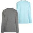 thumbnail image 3 of Hurley Boy's 2-Pack Thermal Crew Neck Long Sleeve T-Shirts (Sail/Black, 10/12), 3 of 16