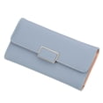 thumbnail image 2 of Fashion Women Trifold Long Wallet PU Leather Card Holder Organizer Purse, 2 of 8