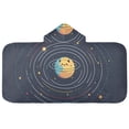 thumbnail image 5 of Yayeee Kids Hooded Towels Toddler Soft Absorbent Beach Bathing Wrap 50" x 23.5", Cat Planet, 5 of 5