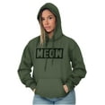 thumbnail image 3 of Crazy Cat Lady Meow Kittycat Lover Women Plus Size Graphic Pullover Hoodie Brisco Brands 5X, 3 of 4
