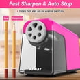 thumbnail image 3 of Heavy Duty Electric Pencil Sharpener, 6 Holes, Auto Stop Pencil Sharpeners Plug in, Classroom Pencil Sharpener for 6-11mm Pencils, Super Fast, Save Pencils, Teacher Must Have, PSX1, 3 of 12