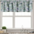 thumbnail image 3 of Ambesonne Roses Valance & Curtain, Blurry Garden Flowers Print, 55"x24", Mint Green Lilac and Grey, 3 of 7