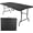 Black, variant on Portable Folding Tables - Lightweight Portable Folding Desk with Adjustable Height - Small Plastic Table for TV Tray, Playing Cards, and Craft Room