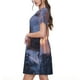 thumbnail image 2 of Balery Winter Fire Dragon Vestidos sueltos de manga corta para mujer, vestidos de verano 2025, vestidos casuales de corte A con vuelo., 2 of 6