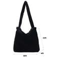 thumbnail image 4 of Bolso de mano de moda para mujer, bonitos de hombro de felpa, gran capacidad para otoño e invierno, 4 of 6