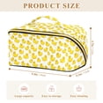 thumbnail image 4 of FORMRS Makeup Bag Travel Cosmetic Organizer for Women Fold Flat Zipper Pouch with Handle, Yellow Rubber Ducks, 4 of 8