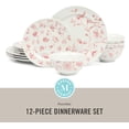 thumbnail image 2 of Empress Bouquet 30 Piece Decorated Porcelain Chip and Scratch Resistant Dinnerware Plates and Bowls Set, 2 of 10