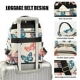 thumbnail image 3 of FORMRS Mini Backpack Purse for Women Travel Daypack Casual Shoulder Bag, Green Butterflies, 3 of 7