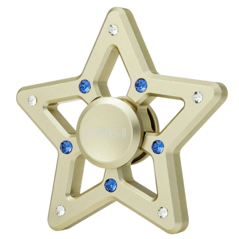 Gold Plated Star Fidget Spinner Toy Hand Finger Spinner Stress And Anxiety Relief Toy Promotes