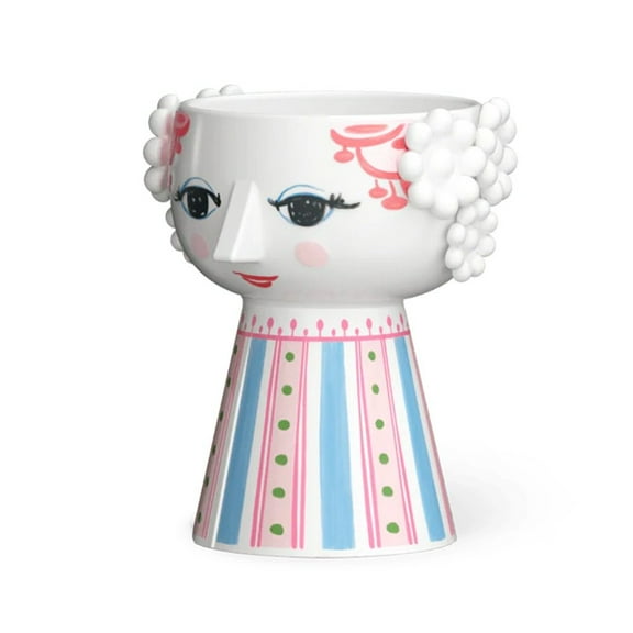 Bjrn Wiinblad Eva Candleholder Pink 3.7" H Ceramic Whimsical Figure Home Decor for Candles and Flowers