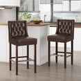 thumbnail image 2 of Noble House Daylanie Barstools, Dark Brown, Espresso, 2 of 8
