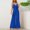 Blue, variant on Women Jumpsuits Formal Sleeveless Baggy Long Pants Spaghetti Strap One Piece Jumpsuits V Neck Baggy Overalls Going Out Beach Summer Rompers XL